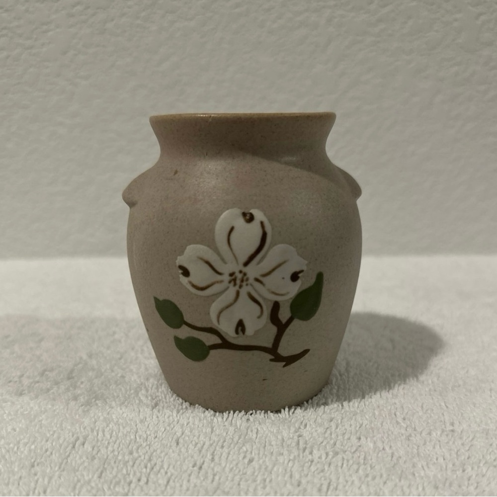 Handcrafted Ceramic Vase with Floral Design